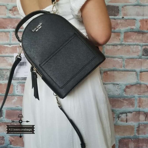 kate spade Handbags - Kate spade MINI convertible backpack black leather